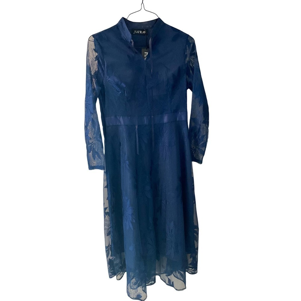 KAIMILAN XL Lace blue dress
